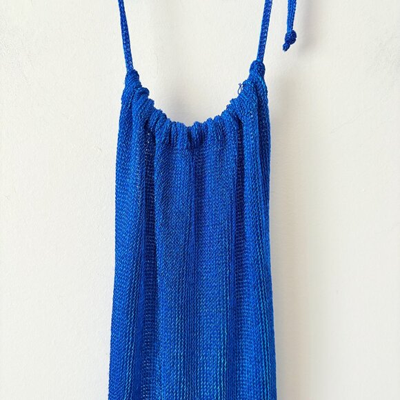 Meshki Tala Halter Neck Mini Dress NWT Persian Blue Size Small - Picture 6 of 10